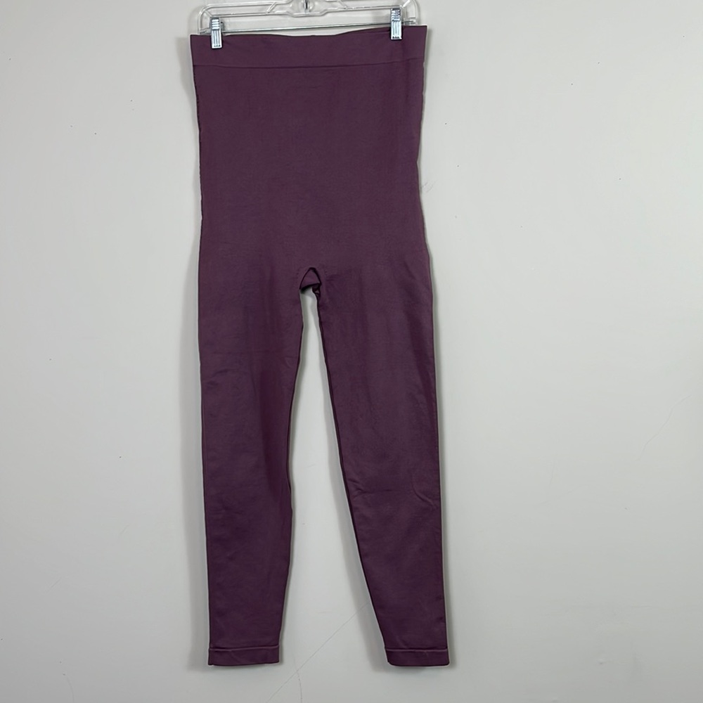 Blanqi Maternity Leggings Women Size XL Stretch Burgundy